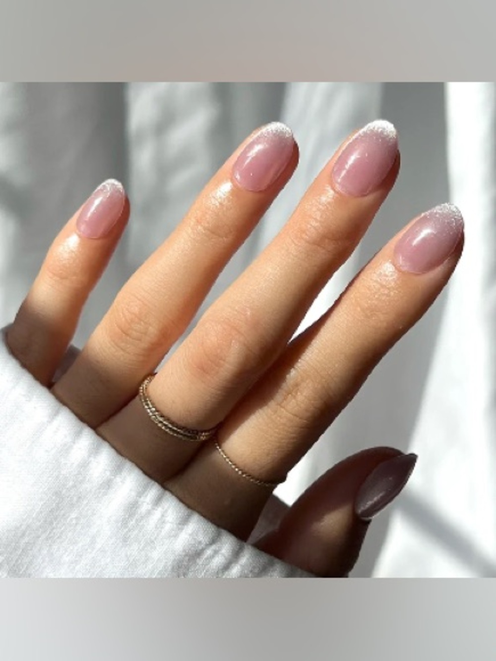 Glamnetic Fairy Dust Lavender Purple Velvet Press-On Nails Short Oval